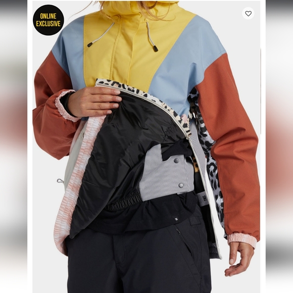 DC SHOES Chalet Womens Anorak Snow Jacket size M - Picture 5 of 10